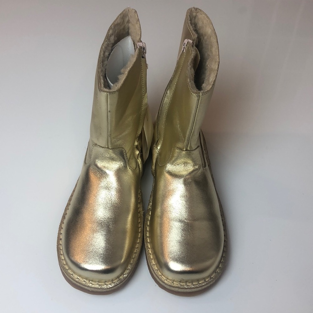 🔸Sold🔸Boden Gold Boots Size 38 (US 6-6.5) New